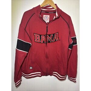 XL Vintage College Alabama Crimson Tide 1/4 Zip Jacket Men's Red Patches Y2K